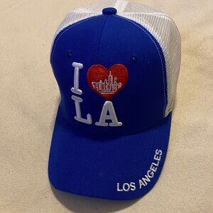 Quacker Factory Blue and White Kids 'I Heart LA' Hat
